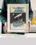 The Odyssey by Homer Book Cover Print: Maple Frame / 11×14"