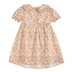 Brown Floral Collared Dress: 4T