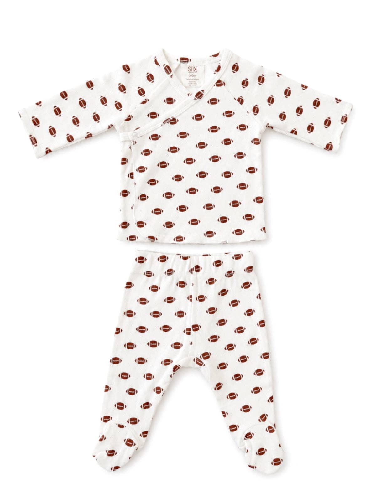Football / Organic Pointelle Newborn Set: Newborn