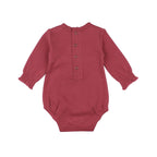 Appleberry | Organic Smocked Chest Bodysuit: 3-6m