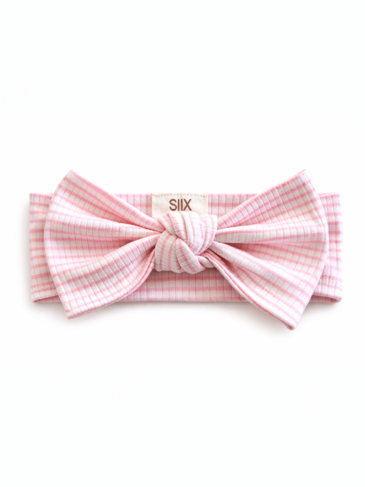 Pink Stripe / Ribbed Bow: 0-6M