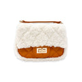 B1388 Sherpa Mixed Quilted Purse (3 Colors): Camel