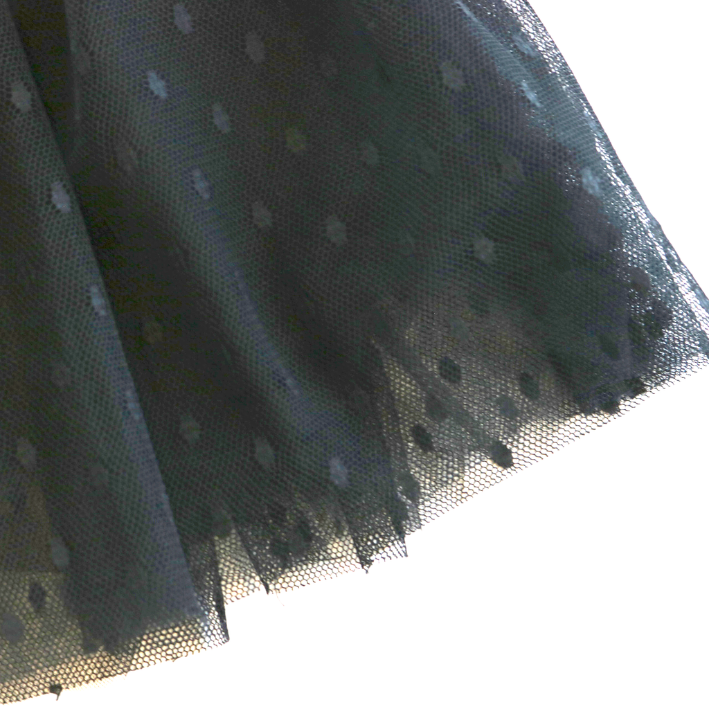 82220 Mesh Dots Tutu BLACK 3T