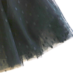 82220 Mesh Dots Tutu BLACK 3T