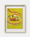 A Boy Named Charlie Brown by Charles Schulz Book Cover Print: Maple Frame / 11×14"