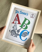 ABC by Dr. Seuss Book Cover Print : Maple Frame / 11×14"