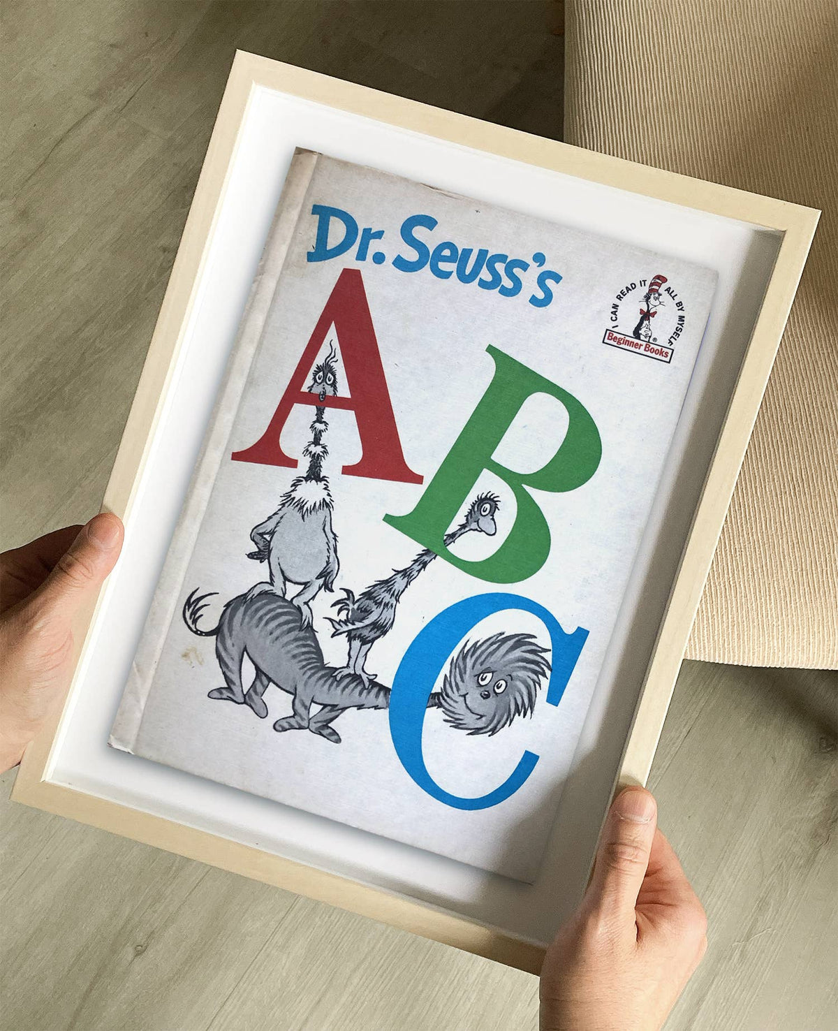 ABC by Dr. Seuss Book Cover Print : Maple Frame / 11×14"