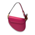 B1309 & B1342 Saddle Purse w/ Scarf (6 Colors): IVORY / B1342 - BIG