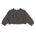 Feather | Organic Pointelle Ruffle Sweater: 12-18m