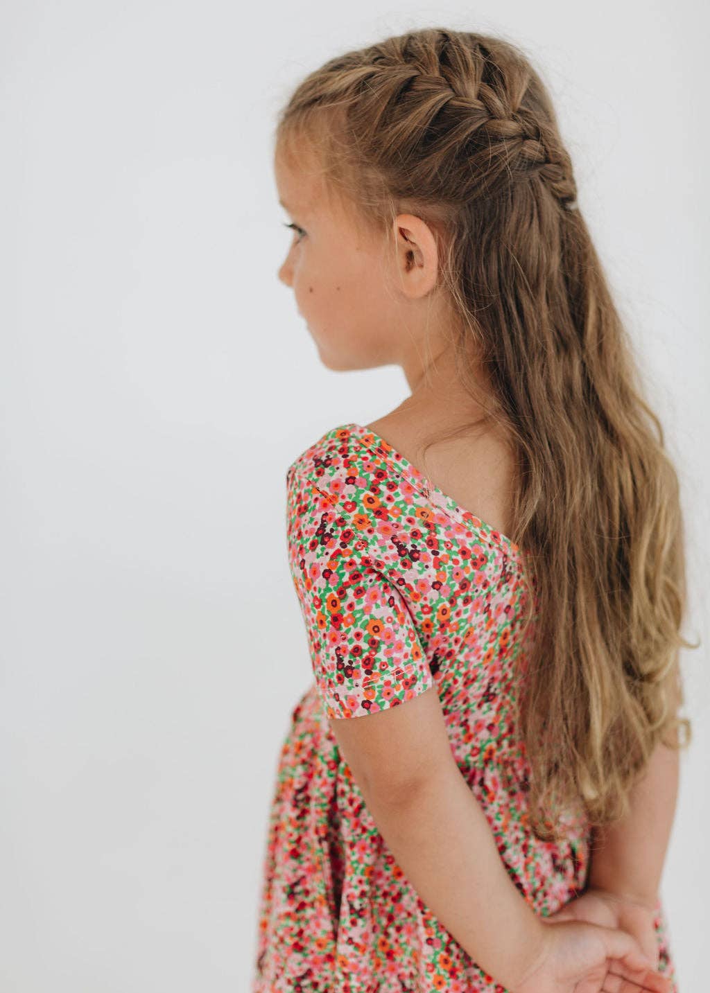 Short Sleeve Twirl Dress in Posy Pop Pre-Sale: Posy Pop / 2