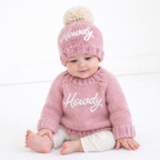 Howdy Sweater Rosy for Baby & Toddler: 0-6 months