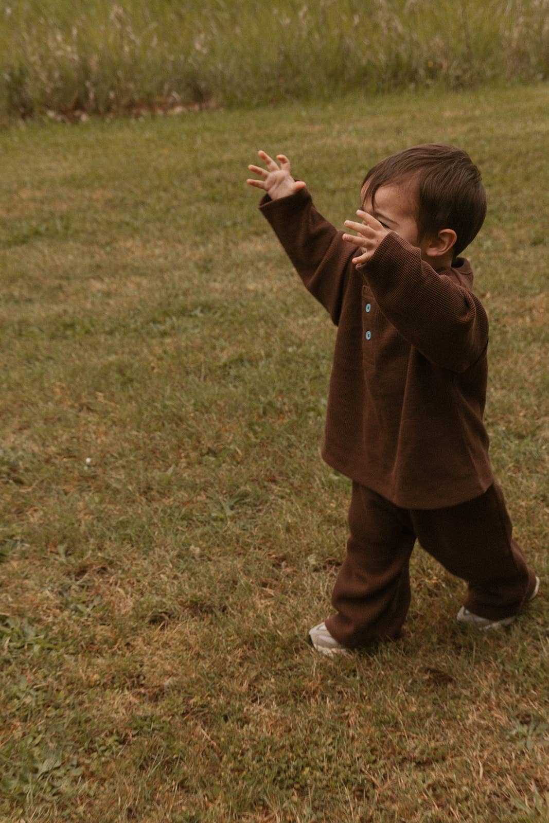 Micky Set in Chocolate: 12-18 Months