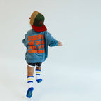 SORRY, MY DOG ATE MY HOMEWORK | DUSTY BLUE | oversized drop shoulder | KIDS: DUSTY BLUE / 4-6 PULLOVER