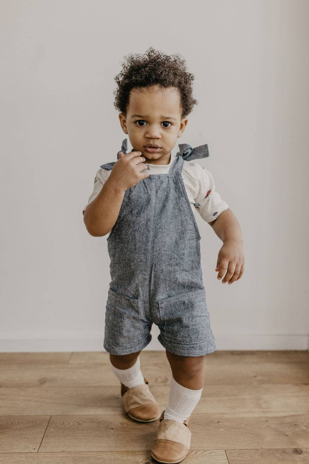 Wood/Latte Two Tone Loafer Baby and Toddler Shoes: 2   (6m)4.5"