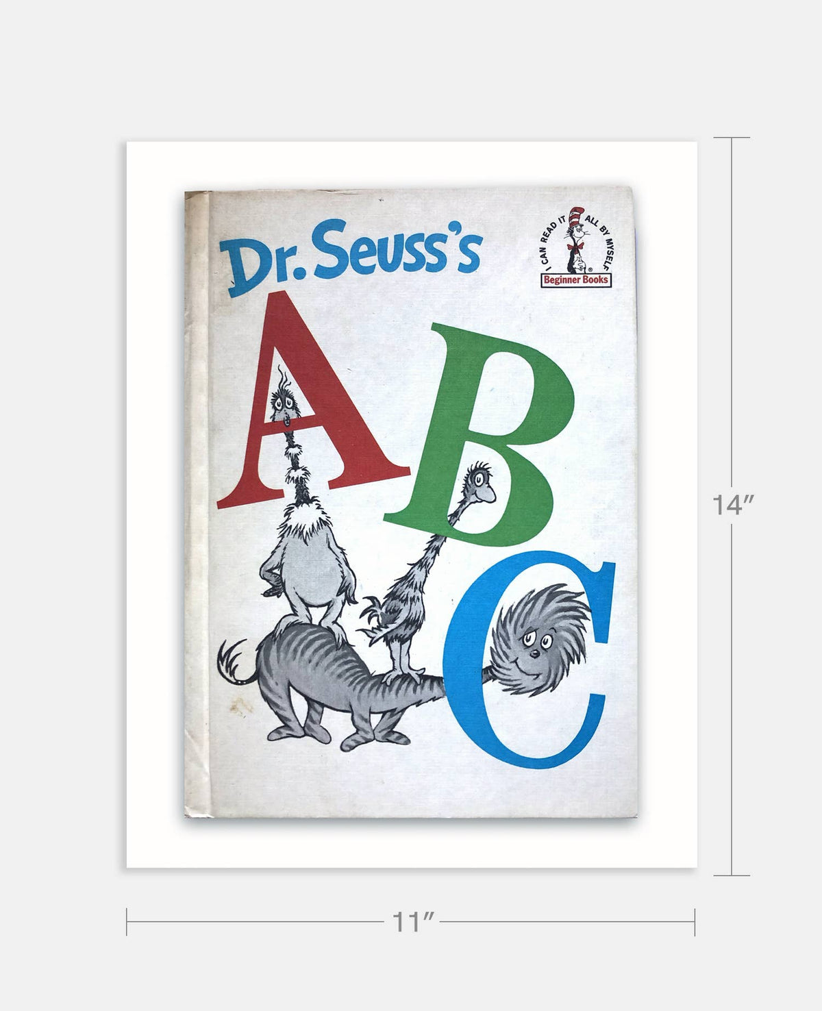 ABC by Dr. Seuss Book Cover Print : Maple Frame / 11×14"