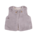 A70 72166 Furry Vest (2 Colors): GREY / 2-2-2;4-5-6