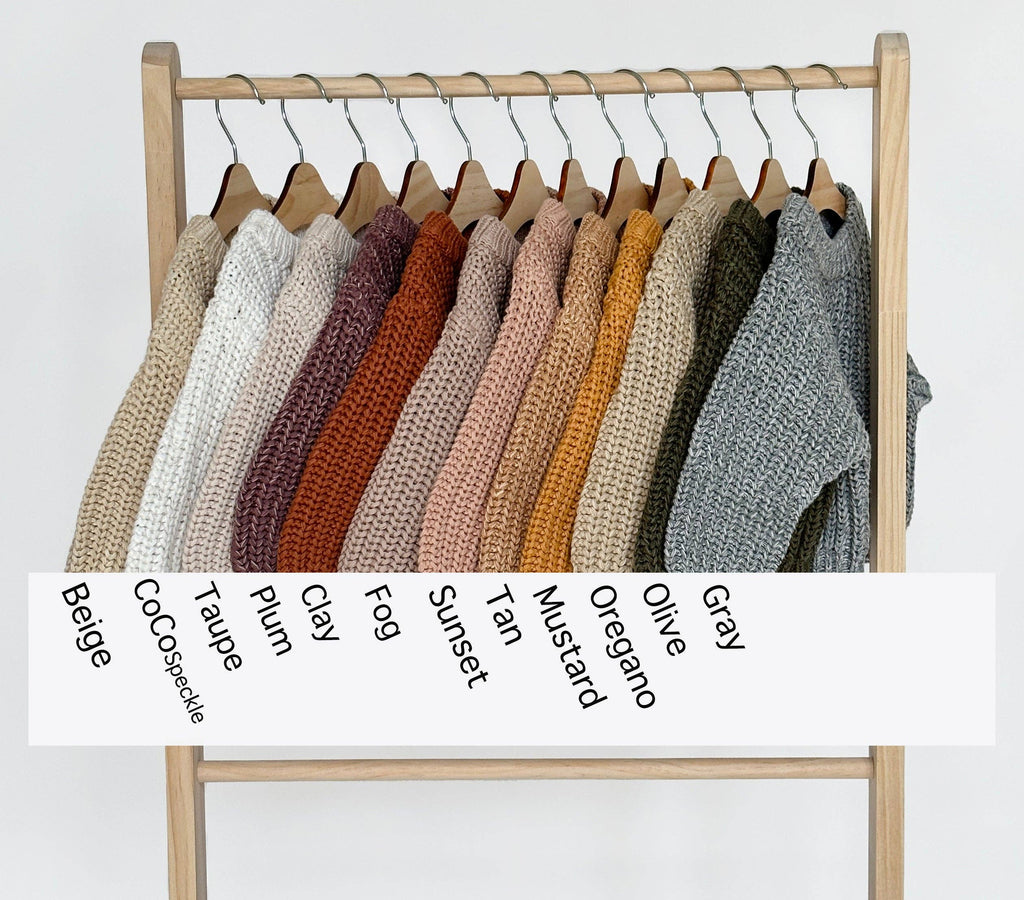 Baby Chunky Knit Braided Sweater | Pastels: Taupe / 2/3T