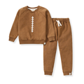 Acid Wash Football Toddler Sweatshirt Set: Hunter / 3 Toddler
