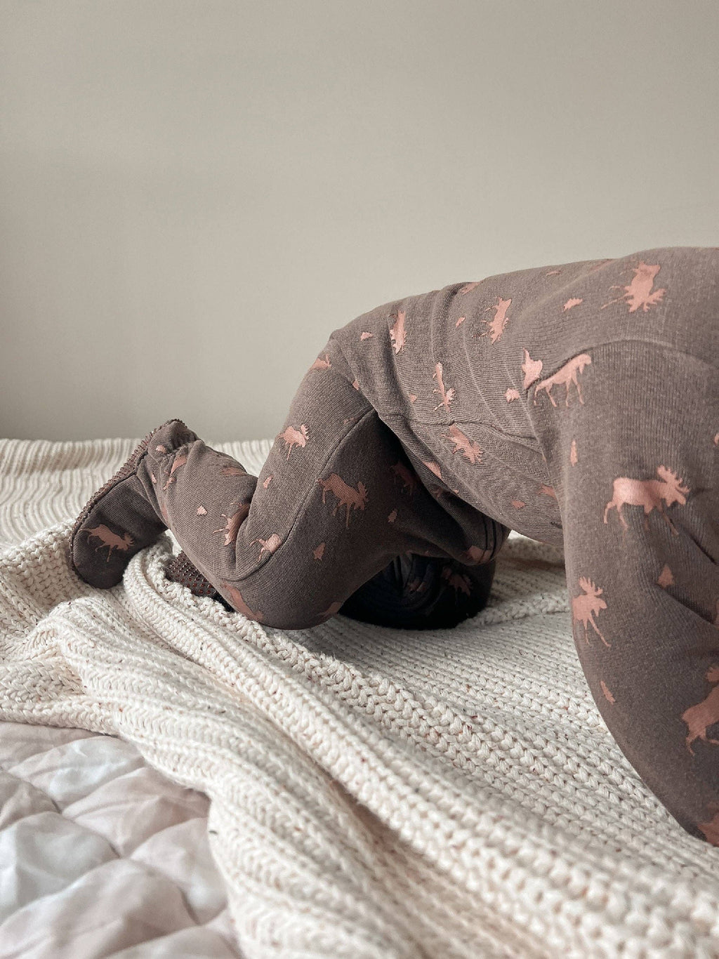 Bark Moose | Organic Cozy Zipper Footie: 3-6m