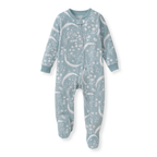 Celestial Moon polarbee™ Repreve® Fleece Pajamas - Mountain Blue: 0-3M