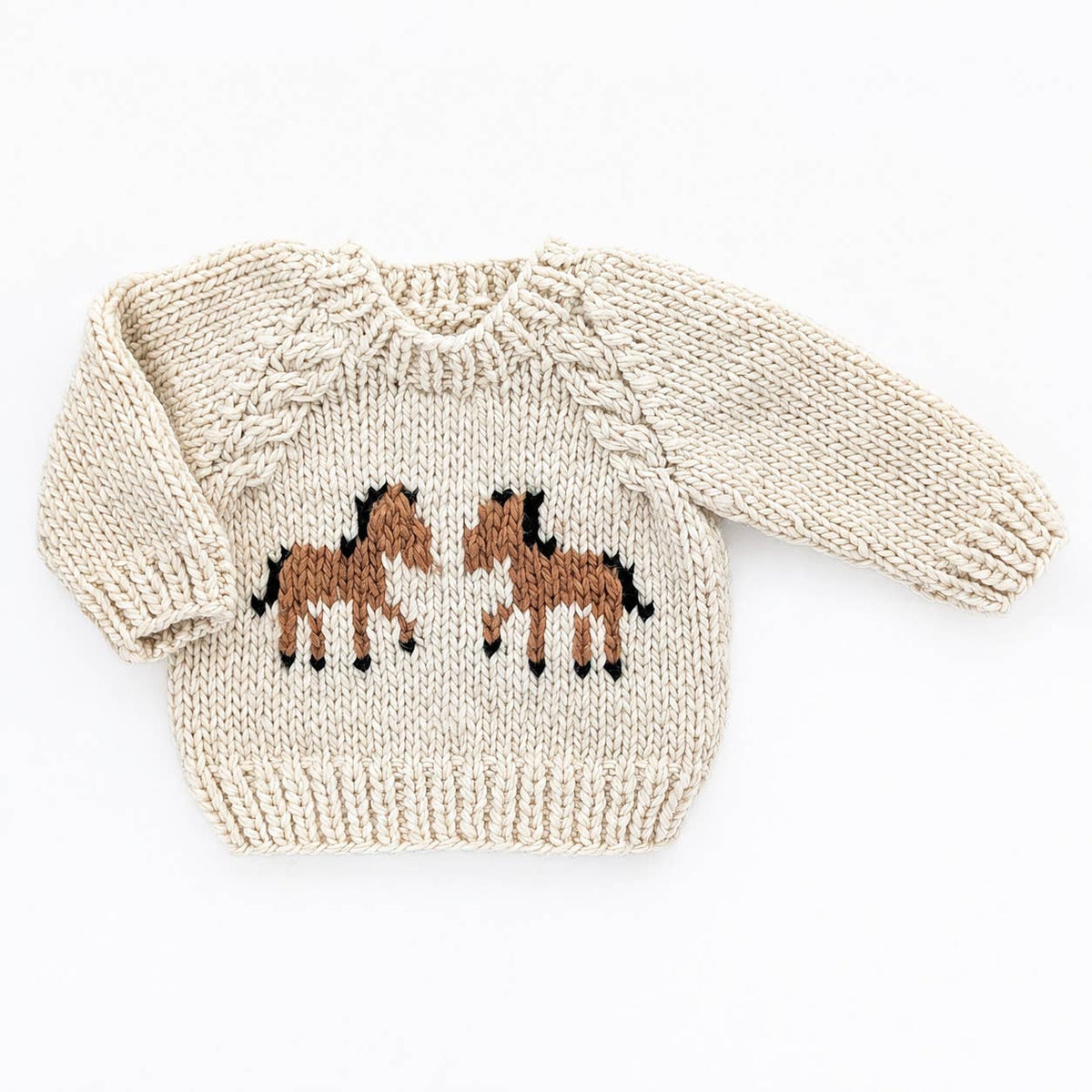 Pony Sweater Natural for Baby & Toddler: 6-12 months