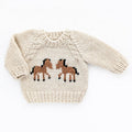 Pony Sweater Natural for Baby & Toddler: 12-18 months