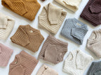 Baby Chunky Knit Braided Sweater | Pastels: Plum / 4/5T
