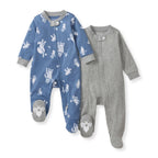 Play Ball Organic Cotton Sleep & Play: 0-3M GREY