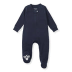 Solid Rib Organic Cotton Sleep & Play - Midnight: Midnight / 6-9 Months