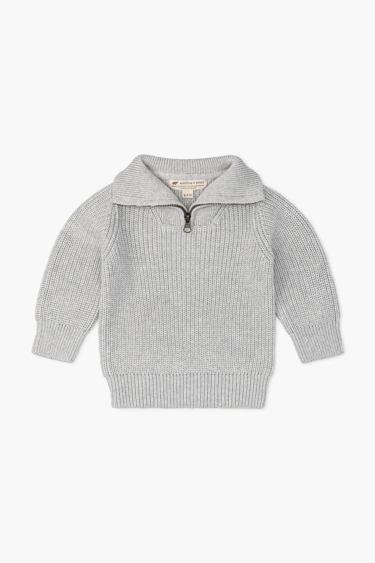 Big Collar Sweater_Heather Grey: Unisex / Heather Grey / 2T
