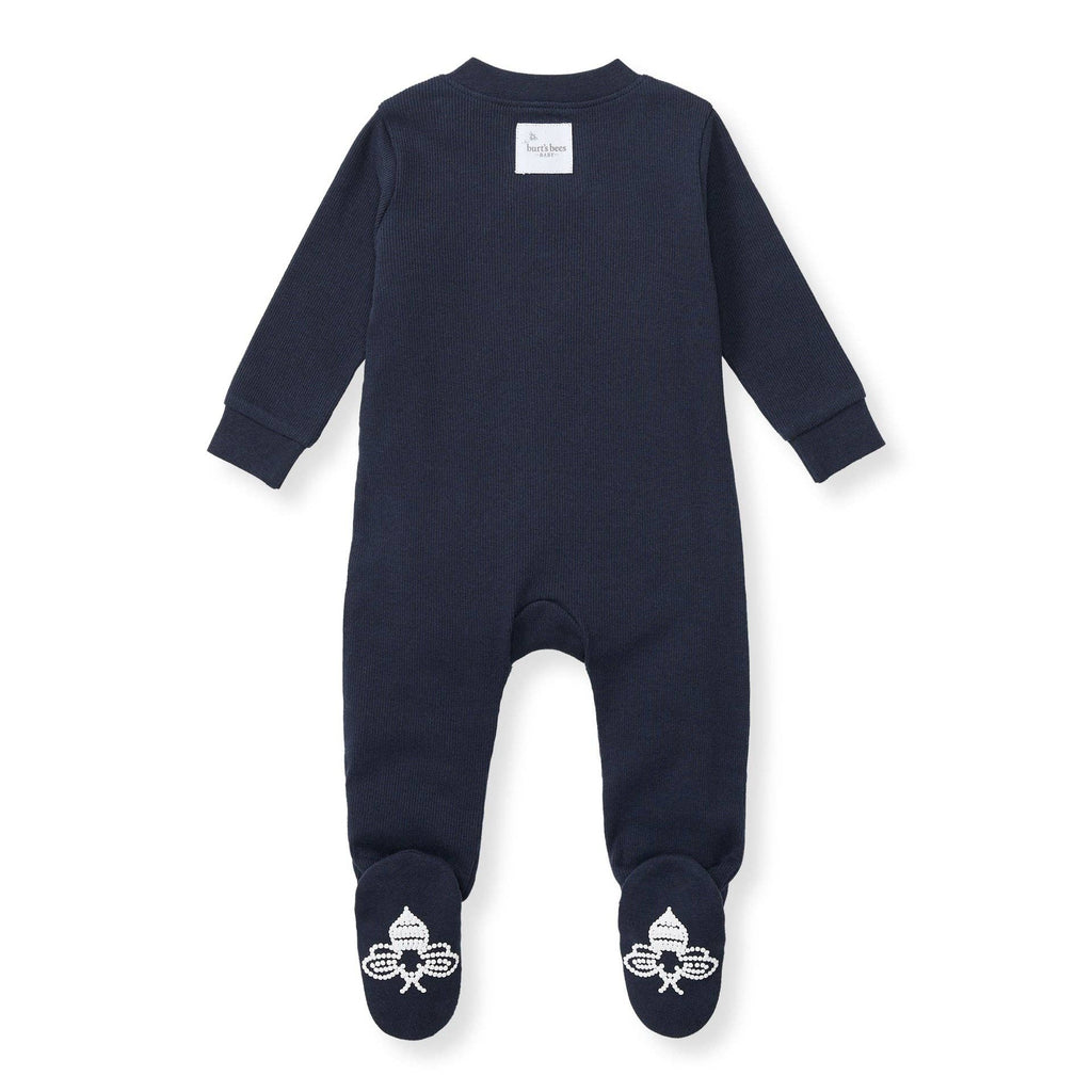 Solid Rib Organic Cotton Sleep & Play - Midnight: Midnight / 0-3 Months