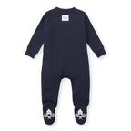 Solid Rib Organic Cotton Sleep & Play - Midnight: Midnight / 0-3 Months