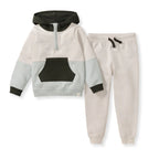 Color Blocked Sweatshirt & Pants Set - Bobcat: 12M