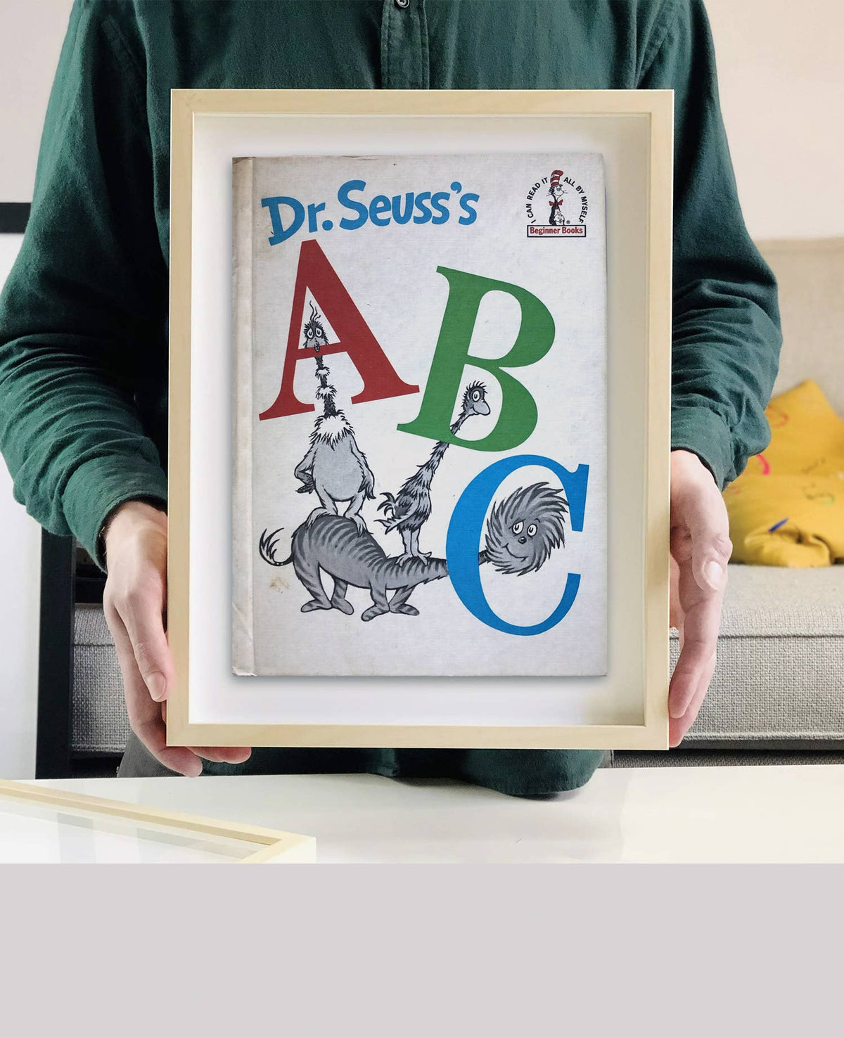 ABC by Dr. Seuss Book Cover Print : Maple Frame / 11×14"