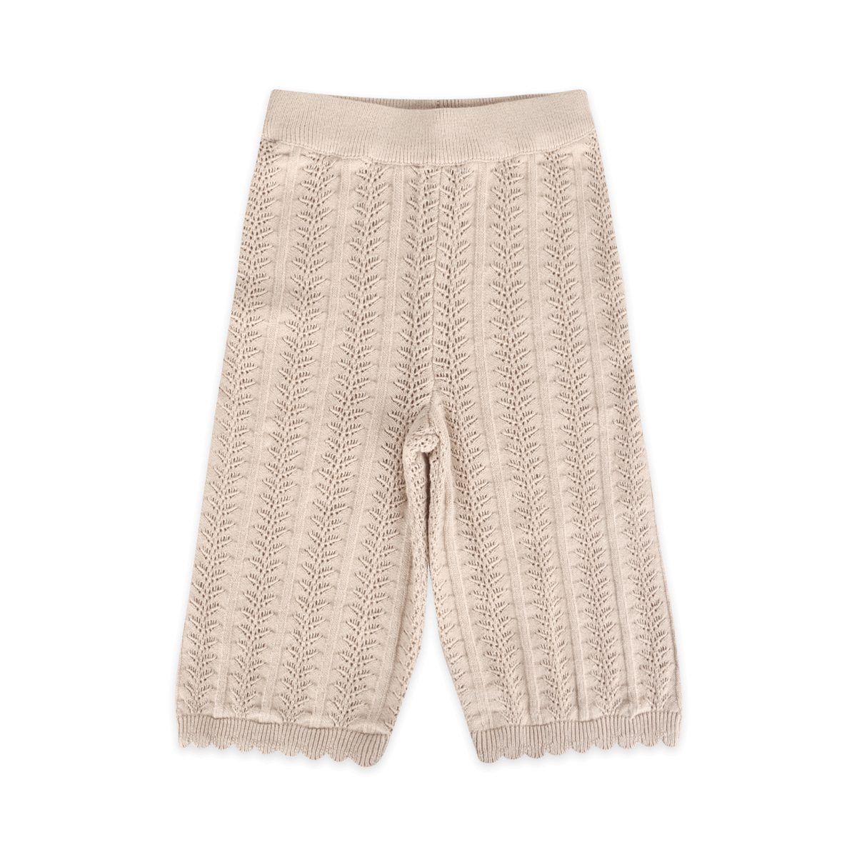 Daisy Bee Baby Knit Top & Pants Set (Organic Cotton): Cottonwood / 6-12M