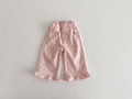 Ruffle Hem Baby Cotton Pants: Pink / 4