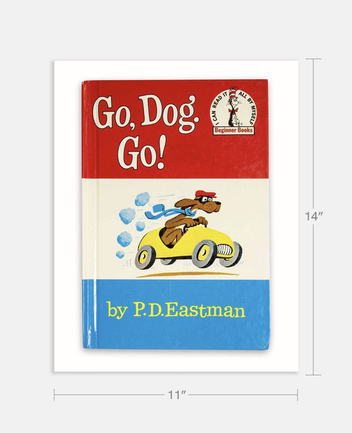 Go Dog Go by P.D. Eastman Book Cover Print: Maple Frame / 11×14"