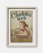 Charlotte's Web by E.B. White Book Cover Print: Maple Frame / 11×14"