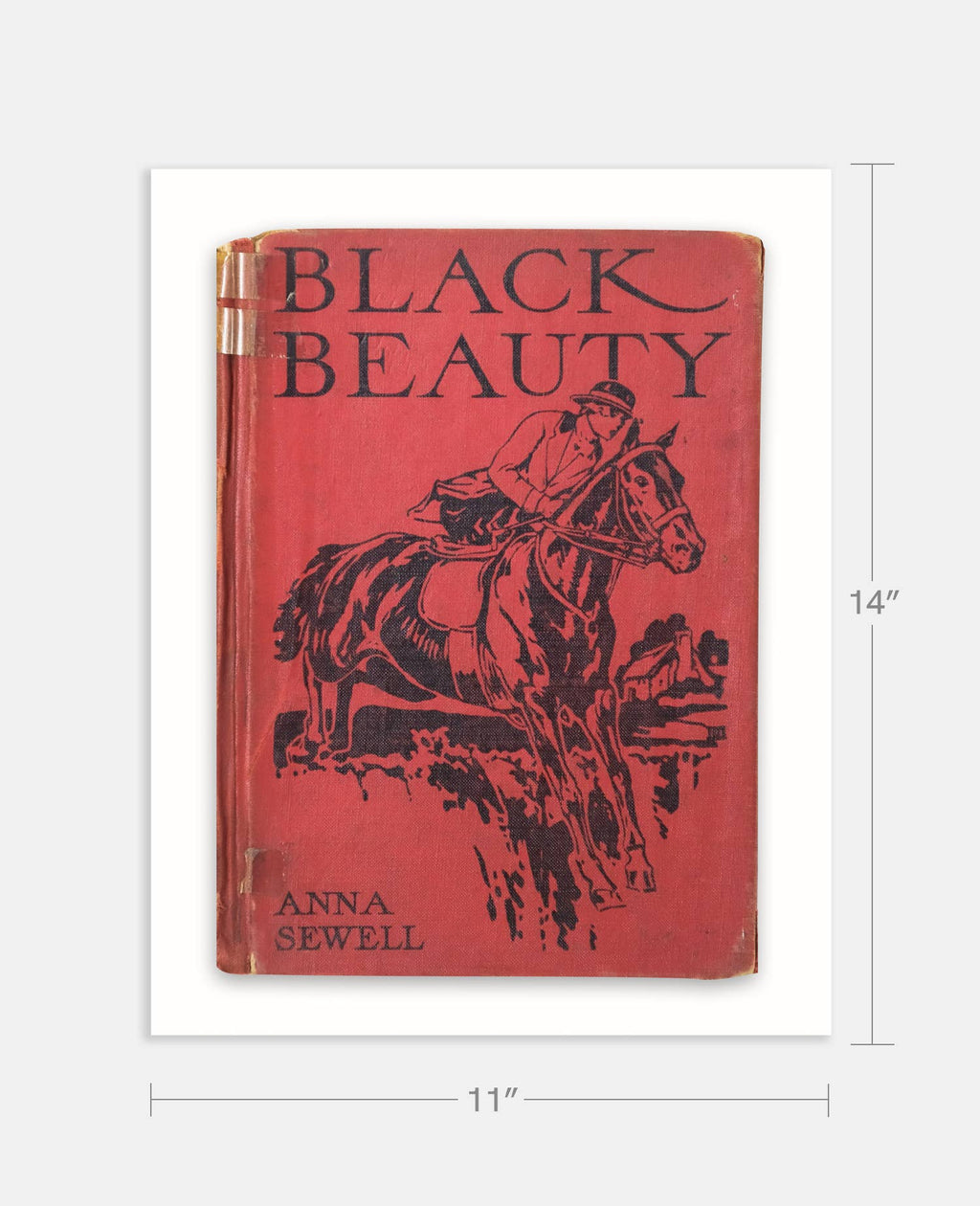 Black Beauty by Anna Sewell Book Cover Print: Maple Frame / 11×14"