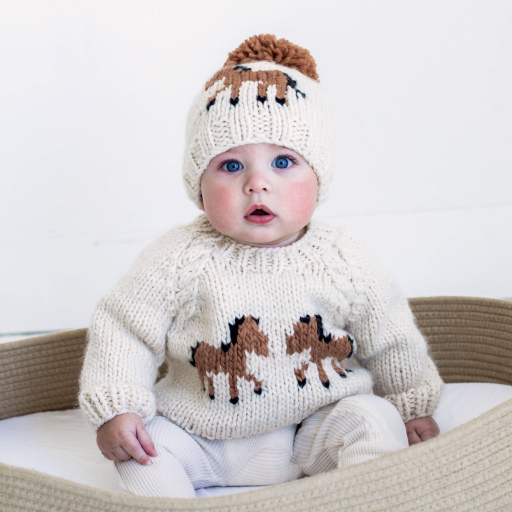Pony Sweater Natural for Baby & Toddler: 6-12 months