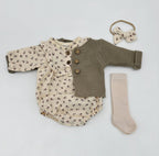 Claudia Soft Cotton Romper Set: Claudia 2pc / 12-18 months