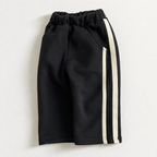 Black Double Stripe Pants with pockets: 18-24 Months