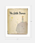 The Little Prince by Antoine DE Saint Book Cover Print: Maple Frame / 11×14"
