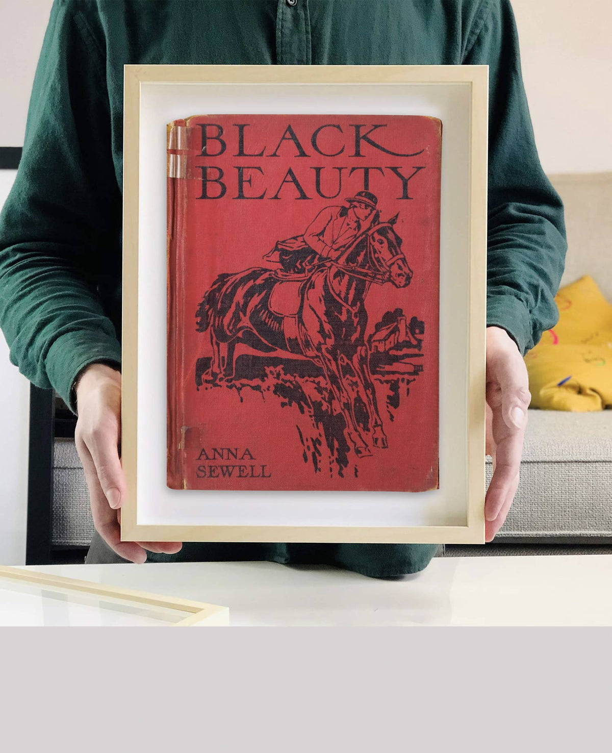 Black Beauty by Anna Sewell Book Cover Print: Maple Frame / 11×14"