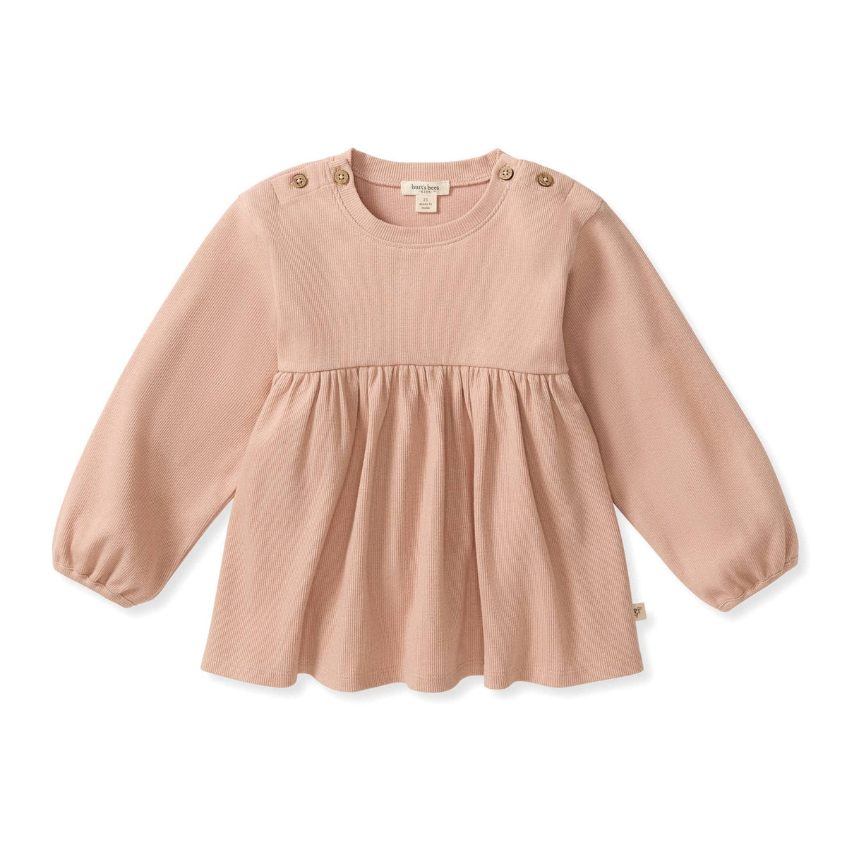 Button Neck Tunic: 3-6M