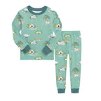 Bamboo Long Sleeve Pajama Set Puppy Lake: S(2T)