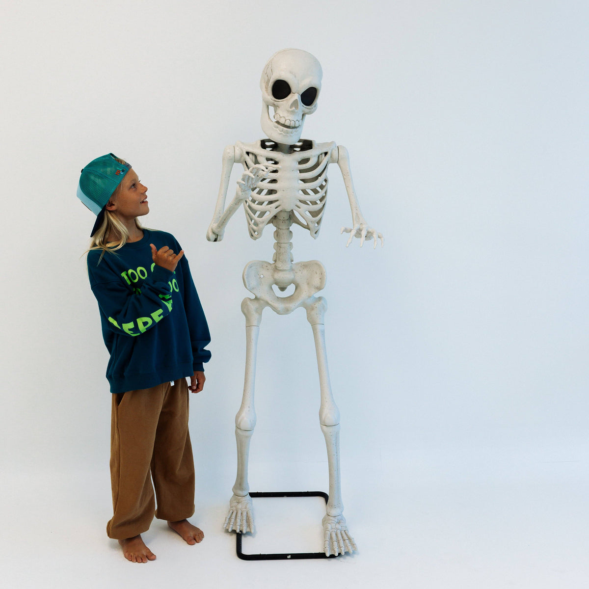 TOO COOL TO SPOOK | oversized drop shoulder | KIDS: DARK BLUE / 1-2 PULLOVER