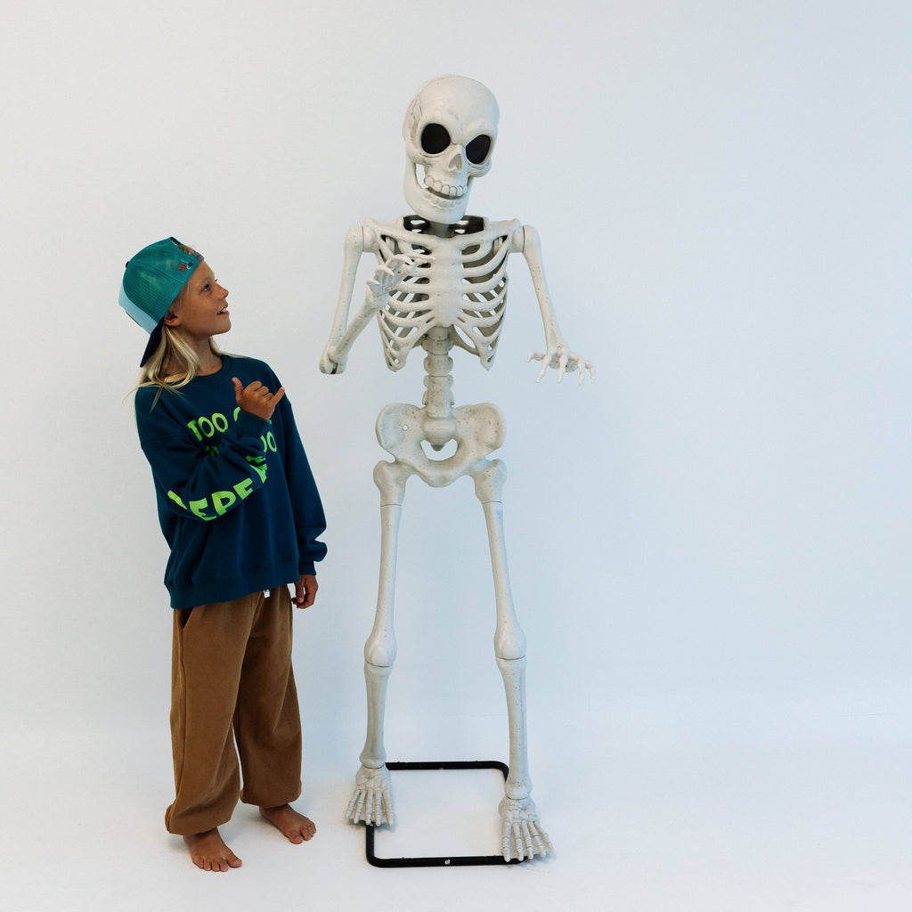 TOO COOL TO SPOOK | oversized drop shoulder | KIDS: DARK BLUE / 4-6 PULLOVER