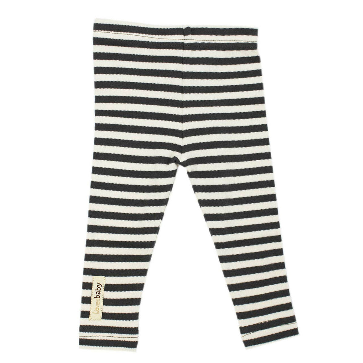 Gray/Beige | Organic Leggings: 12-18m