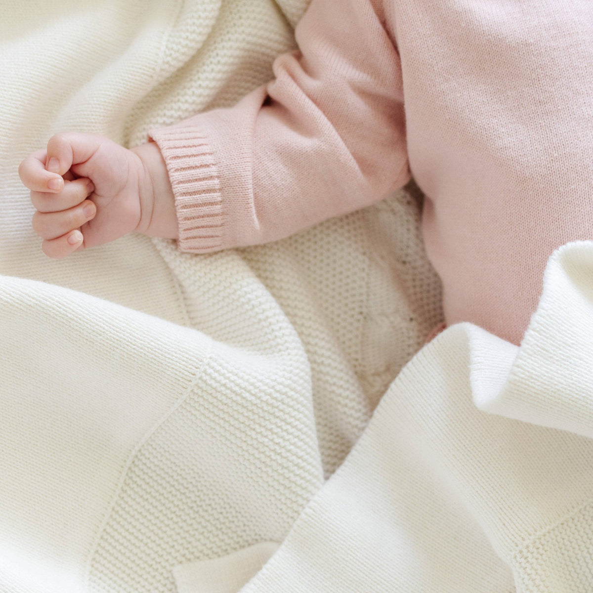 HEIRLOOM COTTON KNIT SETS: Tan / 3-6 Months